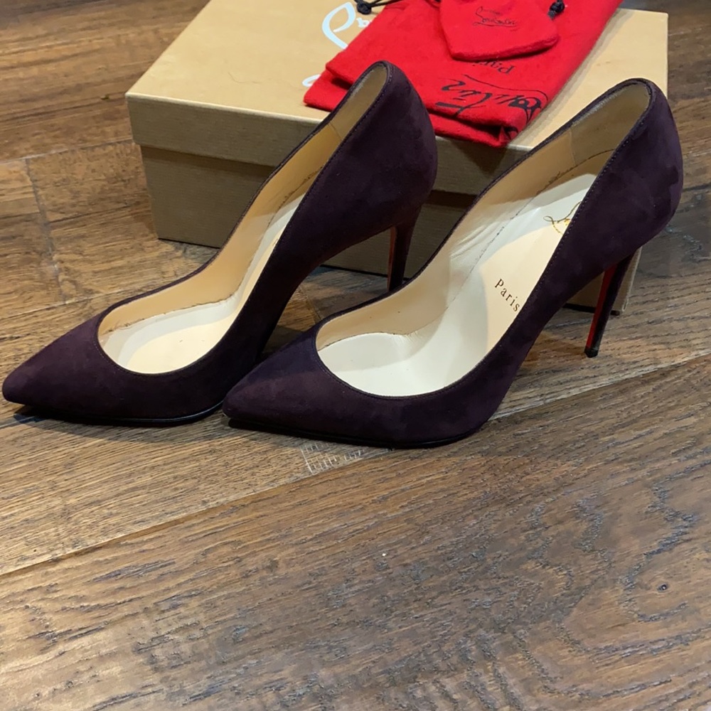 Christian Louboutin Pigalle Follies Suede 37.5 - Picture 6 of 10